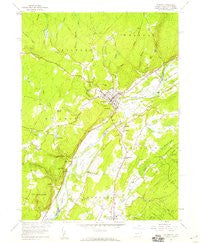 Milford Pennsylvania Historical topographic map, 1:24000 scale, 7.5 X 7.5 Minute, Year 1958