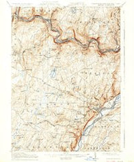 Milford Pennsylvania Historical topographic map, 1:62500 scale, 15 X 15 Minute, Year 1915