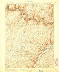Milford Pennsylvania Historical topographic map, 1:62500 scale, 15 X 15 Minute, Year 1915