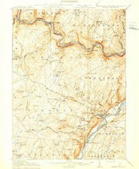 Milford Pennsylvania Historical topographic map, 1:62500 scale, 15 X 15 Minute, Year 1915