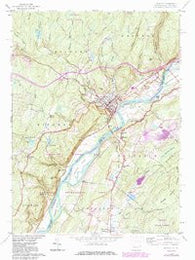 Milford Pennsylvania Historical topographic map, 1:24000 scale, 7.5 X 7.5 Minute, Year 1958