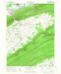 Mill Hall Pennsylvania Historical topographic map, 1:24000 scale, 7.5 X 7.5 Minute, Year 1965