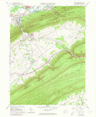 Mill Hall Pennsylvania Historical topographic map, 1:24000 scale, 7.5 X 7.5 Minute, Year 1965