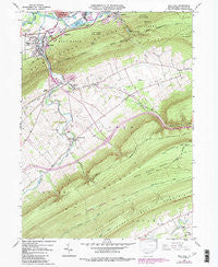 Mill Hall Pennsylvania Historical topographic map, 1:24000 scale, 7.5 X 7.5 Minute, Year 1965