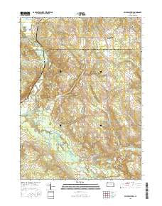 Millers Station Pennsylvania Current topographic map, 1:24000 scale, 7.5 X 7.5 Minute, Year 2016