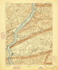 Millersburg Pennsylvania Historical topographic map, 1:62500 scale, 15 X 15 Minute, Year 1893