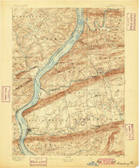 Millersburg Pennsylvania Historical topographic map, 1:62500 scale, 15 X 15 Minute, Year 1893