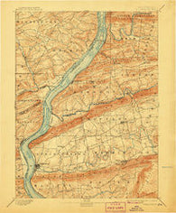 Millersburg Pennsylvania Historical topographic map, 1:62500 scale, 15 X 15 Minute, Year 1893
