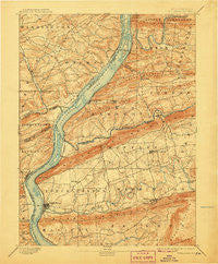 Millersburg Pennsylvania Historical topographic map, 1:62500 scale, 15 X 15 Minute, Year 1893