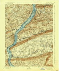 Millersburg Pennsylvania Historical topographic map, 1:62500 scale, 15 X 15 Minute, Year 1893