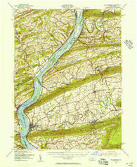 Millersburg Pennsylvania Historical topographic map, 1:62500 scale, 15 X 15 Minute, Year 1953