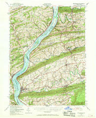 Millersburg Pennsylvania Historical topographic map, 1:62500 scale, 15 X 15 Minute, Year 1953