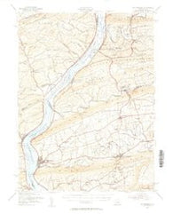 Millersburg Pennsylvania Historical topographic map, 1:62500 scale, 15 X 15 Minute, Year 1953