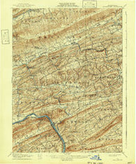 Millerstown Pennsylvania Historical topographic map, 1:62500 scale, 15 X 15 Minute, Year 1907