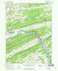 Millerstown Pennsylvania Historical topographic map, 1:24000 scale, 7.5 X 7.5 Minute, Year 1959