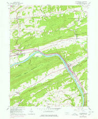 Millerstown Pennsylvania Historical topographic map, 1:24000 scale, 7.5 X 7.5 Minute, Year 1959