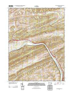 Millerstown Pennsylvania Historical topographic map, 1:24000 scale, 7.5 X 7.5 Minute, Year 2013