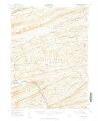 Millerstown Pennsylvania Historical topographic map, 1:62500 scale, 15 X 15 Minute, Year 1955