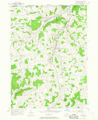 Millerton Pennsylvania Historical topographic map, 1:24000 scale, 7.5 X 7.5 Minute, Year 1954