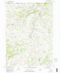 Millerton Pennsylvania Historical topographic map, 1:24000 scale, 7.5 X 7.5 Minute, Year 1954