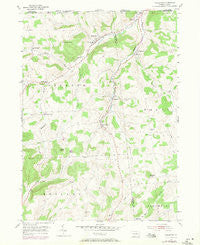 Millerton Pennsylvania Historical topographic map, 1:24000 scale, 7.5 X 7.5 Minute, Year 1954