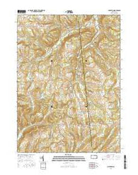 Millerton Pennsylvania Current topographic map, 1:24000 scale, 7.5 X 7.5 Minute, Year 2016