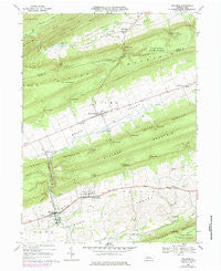 Millheim Pennsylvania Historical topographic map, 1:24000 scale, 7.5 X 7.5 Minute, Year 1968