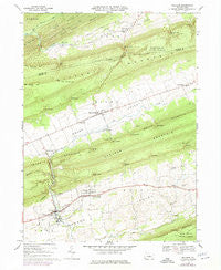 Millheim Pennsylvania Historical topographic map, 1:24000 scale, 7.5 X 7.5 Minute, Year 1968