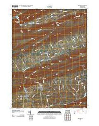 Millheim Pennsylvania Historical topographic map, 1:24000 scale, 7.5 X 7.5 Minute, Year 2010