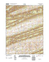 Millheim Pennsylvania Historical topographic map, 1:24000 scale, 7.5 X 7.5 Minute, Year 2013