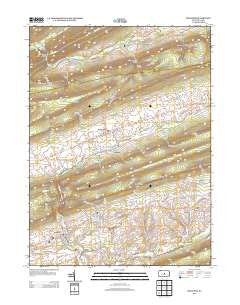 Millheim Pennsylvania Historical topographic map, 1:24000 scale, 7.5 X 7.5 Minute, Year 2013
