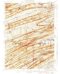 Millheim Pennsylvania Historical topographic map, 1:62500 scale, 15 X 15 Minute, Year 1941