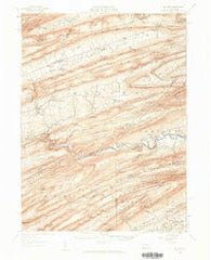 Millheim Pennsylvania Historical topographic map, 1:62500 scale, 15 X 15 Minute, Year 1957
