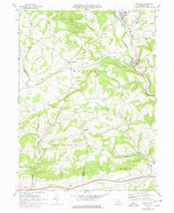 Millville Pennsylvania Historical topographic map, 1:24000 scale, 7.5 X 7.5 Minute, Year 1968