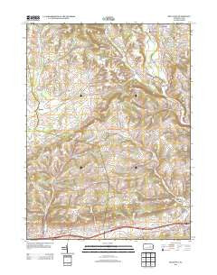 Millville Pennsylvania Historical topographic map, 1:24000 scale, 7.5 X 7.5 Minute, Year 2013