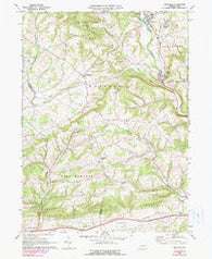 Millville Pennsylvania Historical topographic map, 1:24000 scale, 7.5 X 7.5 Minute, Year 1968