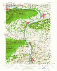 Milton Pennsylvania Historical topographic map, 1:62500 scale, 15 X 15 Minute, Year 1953