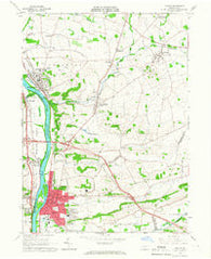 Milton Pennsylvania Historical topographic map, 1:24000 scale, 7.5 X 7.5 Minute, Year 1965