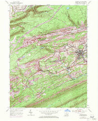Minersville Pennsylvania Historical topographic map, 1:24000 scale, 7.5 X 7.5 Minute, Year 1955