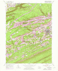 Minersville Pennsylvania Historical topographic map, 1:24000 scale, 7.5 X 7.5 Minute, Year 1955