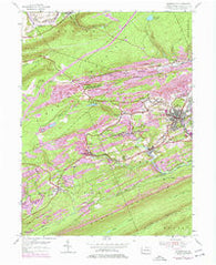Minersville Pennsylvania Historical topographic map, 1:24000 scale, 7.5 X 7.5 Minute, Year 1955