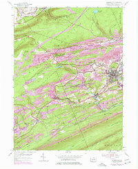 Minersville Pennsylvania Historical topographic map, 1:24000 scale, 7.5 X 7.5 Minute, Year 1955