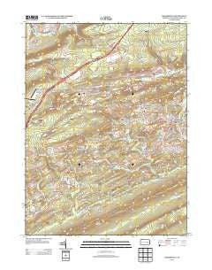 Minersville Pennsylvania Historical topographic map, 1:24000 scale, 7.5 X 7.5 Minute, Year 2013