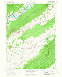 Mingoville Pennsylvania Historical topographic map, 1:24000 scale, 7.5 X 7.5 Minute, Year 1966