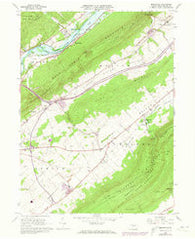 Mingoville Pennsylvania Historical topographic map, 1:24000 scale, 7.5 X 7.5 Minute, Year 1966
