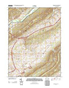 Mingoville Pennsylvania Historical topographic map, 1:24000 scale, 7.5 X 7.5 Minute, Year 2013