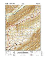 Mingoville Pennsylvania Current topographic map, 1:24000 scale, 7.5 X 7.5 Minute, Year 2016