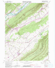 Mingoville Pennsylvania Historical topographic map, 1:24000 scale, 7.5 X 7.5 Minute, Year 1966