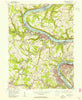 Monongahela Pennsylvania Historical topographic map, 1:24000 scale, 7.5 X 7.5 Minute, Year 1954
