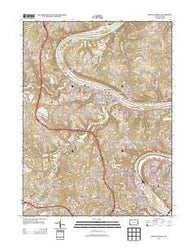 Monongahela Pennsylvania Historical topographic map, 1:24000 scale, 7.5 X 7.5 Minute, Year 2013